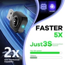 REMAX Bộ chuyển đổi Carplay không dây 2 trong 1 tương thích với Apple CarPlay & Android Auto; Kích thước nhỏ gọn; Cắm và sử dụng; Bộ chuyển đổi không dây Car Play tương thích với iPhone iOS 6+, Android 11+, kết nối nhanh và ổn định; Phụ kiện ô tô, đồ dùng ô tô siêu tiện dụng - M32 - Xem 10