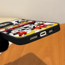 Disney.‌ Mickey Mouse Patterned Phone Case Featuring Multiple Playful Poses And Vibrant Colors. Compatible With  17, 16, 15, 14, 13, 12, And 11 Pro Models. Made Of TPU With Shockproof Protection. A Fantastic Gift For Family, Frids, Birthdays, Holidays, And Special Occasions..Holiday Accessories. - Hồng - Xem 8