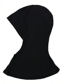 1/2件装穆斯林女士粘胶纤维头巾内衬，弹性针织颈部和下巴遮盖头巾帽即时内衬头巾 - 女士頭巾帽 - 查看 10