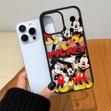 Disney.‌ Mickey Mouse Patterned Phone Case Featuring Multiple Playful Poses And Vibrant Colors. Compatible With  17, 16, 15, 14, 13, 12, And 11 Pro Models. Made Of TPU With Shockproof Protection. A Fantastic Gift For Family, Frids, Birthdays, Holidays, And Special Occasions..Holiday Accessories. - Hồng - Xem 6