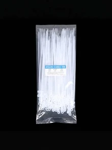 100 Pcs Nylon Fixed Head Ties, Industrial Ties, High-Strength, Wear-Resistant, Heavy-Duty Fixed Head Ties - 100 Strips/pack - View 12