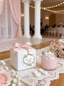 Etiquetas de regalo personalizadas con cuerda de yute, etiquetas redondas impresas con "El amor es dulce", se pueden personalizar con los nombres y fechas de la pareja, adecuadas para bodas, fiestas, cumpleaños, celebraciones, pequeños negocios, decoraciones de fiesta, tarjetas de regalo decorativas, tarjetas de agradecimiento, regalos de apreciación para invitados, fondo blanco con patrón de hojas verdes, amor eterno, verdor, regalos de agradecimiento para hombres - Multicolor - Ver 9