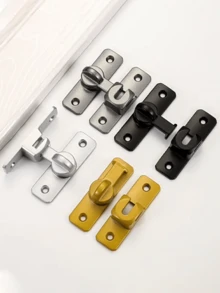 1pc 90/180 Degree Reversible Barn Door Lock, Privacy Protection - Safety Latch, Suitable For Barn Doors, Windows, Garden, Cabinets, Bathrooms, Sliding Doors Hardware - Multicolor - View 7