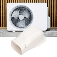 Funda protectora 411 para tubos a través de pared, cubierta decorativa para tubos de cobre de aire acondicionado interior/exterior, kit de funda para tubería PVC (serie 80). Oculta tubos, compatible con equipos existentes, hecha de PVC resistente y ecológico, apta para mini split/sistemas centrales, fácil instalación, se puede pintar. - Blanco - Ver 5