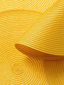 4/6 件装 15 英寸圆形编织 PP 餐垫，多种颜色可选，可水洗，防滑耐热，可用作桌垫、杯垫、花瓶垫，适用于婚礼、节日派对、餐厅、厨房、乡村风格、圣诞节和新年派对等场合。 - 黃色 - 查看 6