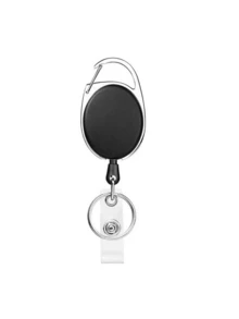 Retractable Badge Reel With Holder Clip Women And Men Retractable Key Ring Retractable Key Chain ID Badge Card Holder Oval-Shaped Pulling Key Chain Suitable For Work Id Card Credit Card Access Control Card ID Card And Key Storge Outdoor Camping Hiking Travel And Work Use Travel Accessories Outdoor Hiking Essential - Multicolor - View 16