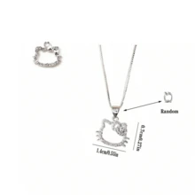 1件项链 - 可爱甜美镂空吊坠锁骨链，小众设计，ins风，简约百搭 - 生日、派对、节日礼物，送给女朋友（不含礼盒） - 彩色 - 查看 7