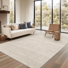 Washable Rugs 8x10 - Stain Resistant 8x10 Area Rugs For Living Room, Non Slip Backing Printed Large Area Rugs For Bedroom, Folable Machine Washable Area Rug (8'x10', Beige) - 彩色 - 查看 5
