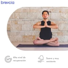 Tapete de Yoga Profesional de EVA con Esterilla Antideslizante y Strap Incluido, Medidas 150 x 56 cm, Espesor Grueso de 6 mm, Ideal para Yoga, Pilates, Stretching, Meditación, Fitness y Entrenamiento Funcional, Superficie Acolchada de Alta Densidad que Brinda Máxima Comodidad, Soporte y Estabilidad en Cada Postura, Material EVA Resistente, Ligero, Flexible y Duradero, Diseño Compacto y Funcional para Mayor Control de Movimiento, Excelente Amortiguación para Proteger Articulaciones, Rodillas y Columna, Textura Antideslizante que Evita Deslizamientos Durante la Práctica, Incluye Strap o Correa para Enrollar y Transportar Fácilmente, Ideal para Uso en Casa, Estudio, Gimnasio y Apto para Exteriores, Perfecto para Rutinas de Bajo y Medio Impacto, Práctica Diaria, Bienestar Integral y Actividades al Aire Libre - Negro - Ver 2