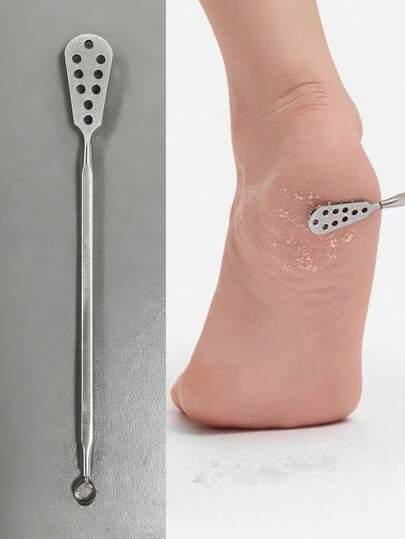 1 st fotfil/rasp, exfoliering pedikyrverktyg fotförhårdnadsborttagare skrubber för död hud, liktornar och hård hud - pimpsten för spruckna fötter, klackar, armbågar, händer i duschen, skrapning av klackarna, slipning av fotstenar