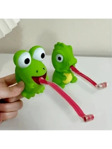 1 件有趣可爱的戳舌头挤压青蛙和恐龙声音玩具、圣诞节和其他节日礼物