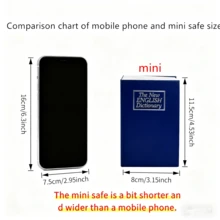 4.53 X 3.15 X 1.77 Inch / 11.5 X 8 X 4.5 Cm Book Safe, Hidden Safe, Money Box, Book, Coin Container, Cash Box, Home Use - Mini Size 4.53 * 3.15 * 1.77IN / 11.5 X 8 X 4.5CM - View 13