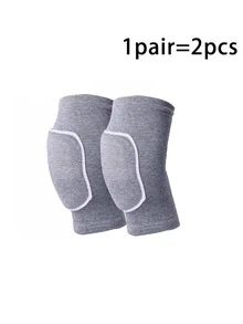 1 Set Of Elastic, Breathable & Thick Foam Elbow, Knee And Wrist Pads, Suitable For Roller Skating, Ice Hockey, Volleyball And Other Sports, Providing Impact Protection
