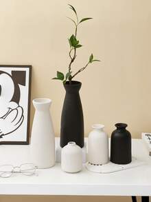 1pc Minimalist Vase, Dining Table Decor, Wedding Decor, Nordic Home Living Room Decor, Vase, Home Decor, Vase, Centerpiece, Tabletop Glass Vase - Multicolor - View 2