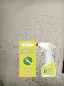 JUE FISH 多用途墙面清洁剂、墙面污渍去除剂、水渍去除剂、墙面霉菌去除剂、浴室清洁剂 - 圣诞节、情人节、送给家人和朋友的礼物（随机新旧版本） - 彩色 - 查看 2