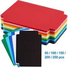 25pcs/Pack Trading Card Divider Tabs, Multi-Color Card Page Dividers, Matte Plastic Card Separators With Labels, Suitable For Games And Sports, 6.86 X 9.65 Cm