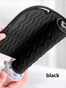 1 tấm lót cách nhiệt cho máy uốn tóc, tấm lót silicon chống trượt cho máy duỗi tóc và máy uốn tóc dạng thanh. - Nhiều màu - Xem 3