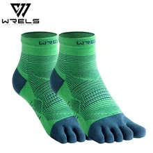 1 双 WRELS 透气柔软袜子,夏季吸湿排汗时尚撞色趾袜 - 男士短袜,防滑运动袜,女士压缩袜,跑步/徒步/骑行/篮球 - 男女通用舒适日常针织袜 - 彩色 - 查看 11