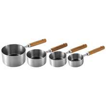 4/8pcs Measuring Cup & Spoon Set, Stainless Steel Measuring Cups And Spoons With Rosewood Handles, Suitable For Dry Goods And Liquid Ingredients, Baking Tools DIY, Seasoning Spoon, Powder Spoon, Coffee Spoon Kitchen Baking Tools - Multicolor - View 9