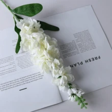 85厘米人造紫罗兰仿真丝花，带叶子，适用于花瓶插花、婚礼摄影道具、仿真花束 - 彩色 - 查看 14