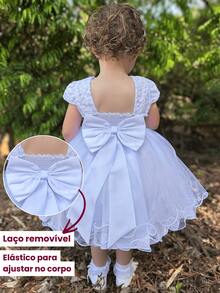 Young Girls Dresses - White - View 5