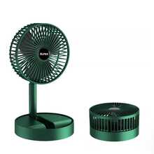 Ventilador plegable y extensible de doble uso   Cambio libre entre escritorio y piso   Modelo fresco en blanco y verde   Ventilador portátil y silencioso para hogar y oficina - Verde - Ver 7
