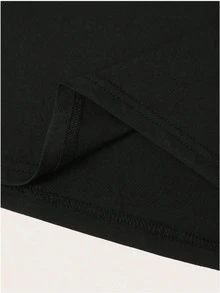 Camiseta de manga corta personalizada para mujer - Personaliza texto/nombre/número/logotipo/patrón/foto/familia/mascota/amigo/fiesta/logotipo del equipo/crea tu propia camiseta única - Negro - Ver 6