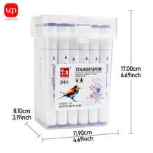 WUQIANNIAN 1 Set de 12/24/36/48/60 Marcadores de Doble Punta WQN, Marcadores Acrílicos y Plumas de Acuarela, Coloración Uniforme, Resistentes a la Decoloración, Inodoros, Adecuados para Diversos Escenarios de Garabateo y Dibujo, Temporada de Regreso a Clases - Multicolor - Ver 6