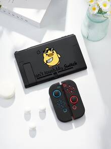 1 chiếc ốp bảo vệ hình vịt dễ thương "Đừng chạm vào máy Switch của tôi", phù hợp với 2 (2025), Switch NS/Switch OLED/Lite, phụ kiện máy chơi game Switch, túi đựng, vỏ bảo vệ Switch, đế có khe cắm thẻ, quà tặng lãng mạn cho người chơi Switch. - Nhiều màu - Xem 18