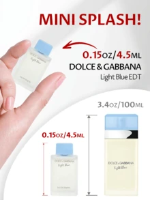 Dolce & Gabbana 淺藍色女士淡香水噴霧 EDT 迷你裝 0.15盎司/4.5毫升、0.84盎司/25毫升、1.6盎司/50毫升、1.7盎司/50毫升、1盎司/30毫升、3.4盎司/100毫升、6.7盎司/200毫升 - 持久留香，適合生日、日常使用、適合生日、日常使用 - 美東時間 - 查看 11