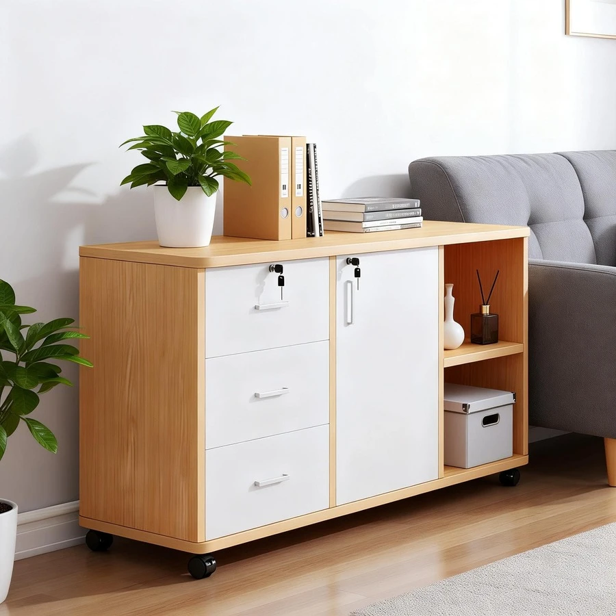 Filing Cabinets - Apricot - View 1