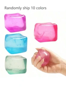 1/6pcs Stress Relief Fidget Cube - Soft Stretchable Sensory Toy For Adults, Suitable For ADHD/ADD, For Sensory Stimulation, Stretching And Stress Relief, Applicable For Office, Home, Classroom (Random Color) "Best Small Gift For Christmas And Halloween" - Multicolor - View 11