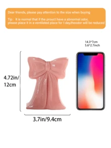 Minimalist Cute Bow Decor Ornament, Resin Bow Shaped Vase Decor, Suitable For Dining Table, Living Room Display, Bedroom Vanity, Wedding Table Decor, Desk Decor, Perfect Gift For Family And Friends - Multicolor - View 8