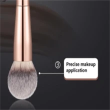 Brush & Concealer Brush - Multi-Use Dual Ended Makeup Contour Brush For Cream, Liquid, Powder - Gold - View 5