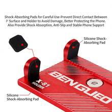 铝合金摩托车手机支架 - 通用自行车电动自行车踏板车车把手机支架，用于导航 - A - 查看 5