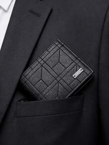 1Pcs Men S Slim Wallet Genuine Leather Multiple Card Slots Cash Pocket Bifold Horizontal Design RFID Blocking Technology Minimalist Style Lightweight Durable Construction Professional Business Wallet Perfect For Daily Carry Office Work Business Meetings Client Presentations Conference Attendance Networking Events Job Interviews Formal Occasions Date Nights Wedding Ceremonies Anniversary Dinners Holiday Parties Travel Abroad Airport Security Hotel Stays Weekend Outings Shopping Trips Commuting To Work University Campus Graduation Ceremonies Casual Fridays Theater Visits Restaurant Dining Bar Gatherings Golf Games Country Club Events Sports Games Music Concerts Outdoor Activities Ideal For Working Professionals Businessmen Executives Students Graduates Travelers Commuters Modern Men Practical Father S Day Birthday Christmas Anniversary Gift - Black - View 1