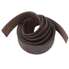 Lychee Pattern Leather Strap, Brown 71 Inches Long 1 Inch Wide, Suitable For DIY Craft Projects, Pet Collars, Traction Ropes, Belts, Keychains, Watch Straps