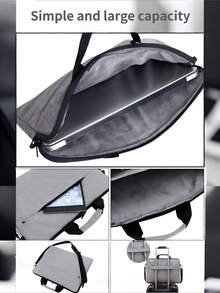 1个14英寸简约商务笔记本电脑内胆包，纯色大容量加厚款，耐用面料，防刮耐磨，轻便时尚，方便旅行、出差、办公使用，是生日、新年送给亲朋好友的完美礼物。 - 彩色 - 查看 7