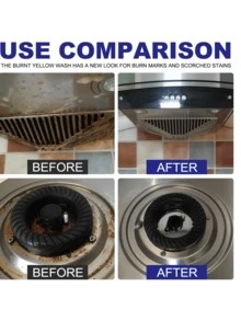 JUE FISH 不锈钢清洁膏；锅底黑垢清洁剂；不锈钢清洁剂；厨房重油渍去除剂；厨房必备品 - 固體 - 查看 5