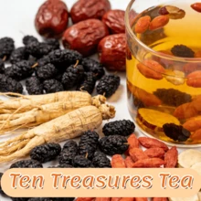 30bags Ginseng Ten Treasures Tea Formula - Premium Ingredients Selected - Ginseng Five Treasures Kidney Tonic Tea - Ginseng Six Treasures Tea, Ten Treasures Tea, Five Treasures Kidney Tea | Ginseng Maca Extract | Natural Herbal Tea, Men's Kidney Tonic Herbal Tea, 30-Count, Herbal Blend Health Drink, Natural Ingredients, Traditional Formula, Herbal Plants, Ginseng Extract - 1pc - View 3