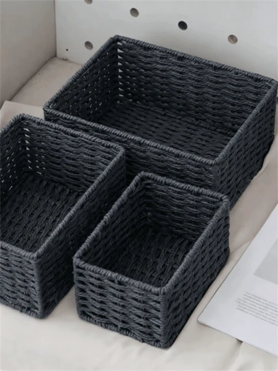 Handmade Woven Storage Baskets, Bathroom Vanity Organizer Racks, Kitchen Snack & Candy Racks, Office/Study Bookcases, Stationery & Medicine Boxes, Toy Storage Baskets, Vanity Makeup & Skincare Organizer Racks, Home Decor Baskets, Gift Baskets, Cosmetic Storage Baskets, Living Room Storage Baskets