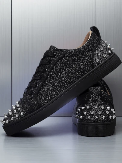 Metal Buckle Handmade, (Slightly Small Sized) High-End Punk Style Shoes, Outdoor Comfortable, Metal Mesh Toe, Sports Shoes, New 2025 Casual Comfortable Nightclub Stage Fashion High Heel Thick Sole Casual Shoes, British Style Korean Version Sports Shoes, Mesh Buckle Board Shoes, Black (Multiple Colors Available)