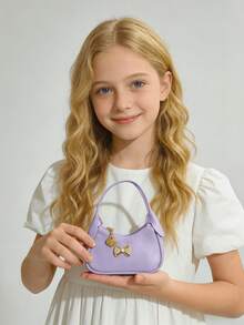 Girls' Pearl Bow Handbag, New Autumn/Winter Bag, Fashion Small Bag For Little Girls, Princess Bag, Girls' Coin Purse, Mini Bag, Super Cute Handbag, Christmas Gift, Birthday Gift, Candy Bag, Lipstick Bag, Personalized Small Bag, Snack Bag For Shopping, Accessory Bag, Bag, Runway Bag - one-size - View 9