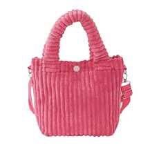 1pc Customized Embroidered Name Corduroy Crossbody Bag | Cute Small Square Bag For Women | Personalized Monogram Bag | Soft Corduroy Material, Retro Style, Lightweight & Versatile For School, Commute, Travel, Daily Use | INS Style | Birthday, Bestie, Girlfriend, Valentine's Day, Christmas, New Year Personalized Gift