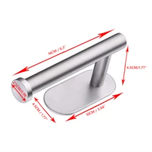 1 pieza/4 piezas/Portarrollos de papel higiénico de acero inoxidable montado en la pared, dispensador de toallas de papel para baño, sin perforación, portarrollos autoadhesivo, portarrollos de toallas de papel absorbente, portarrollos de papel higiénico, portarrollos de papel higiénico sin perforación, portarrollos autoadhesivo, portarrollos de toallas de papel absorbente, negro, plateado, dorado, accesorios de baño, sin perforación, montado en la pared, estante de almacenamiento de papel higiénico, accesorios de herrajes de baño, decoración de baño - Multicolor - Ver 16