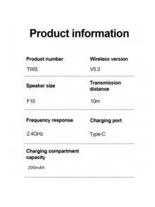 Original Bluetooth Wireless Earphones, Rotatable Design, Painless Wear, Waterproof Sports Earbuds, Compatible With Smartphones - Multicolor - View 3