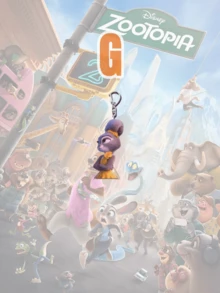 Popular Cartoon Keychain, Nick And Judy Plastic Keychain, Party Favor, Decorative Accessory - Purple - View 10