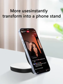 Mirror Design Foldable Pocket Sized Magnetic Selfie Light With Mirror Adjustable LED Fill Light For Video Recording Live Streaming Makeup Vlogging Women Gift - A - View 9