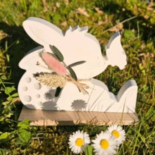 1pc Rabbit & Butterfly Silicone Mold, DIY Creative Easter Bunny Decor Plaster Mold, Holiday Home Decor/Gift Epoxy Resin Mold, Handcraft Casting Mold, Art Plaster Decorative Mold - White - View 5