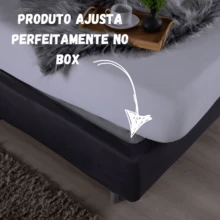 Queen Size Box Spring Bed Skirt, Fitted Style, Gel Knit - Hazelnut - View 3